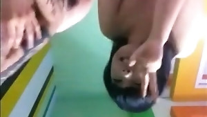Korean pale girl with a nice pair of lips sucks on her partners thick hard cock.